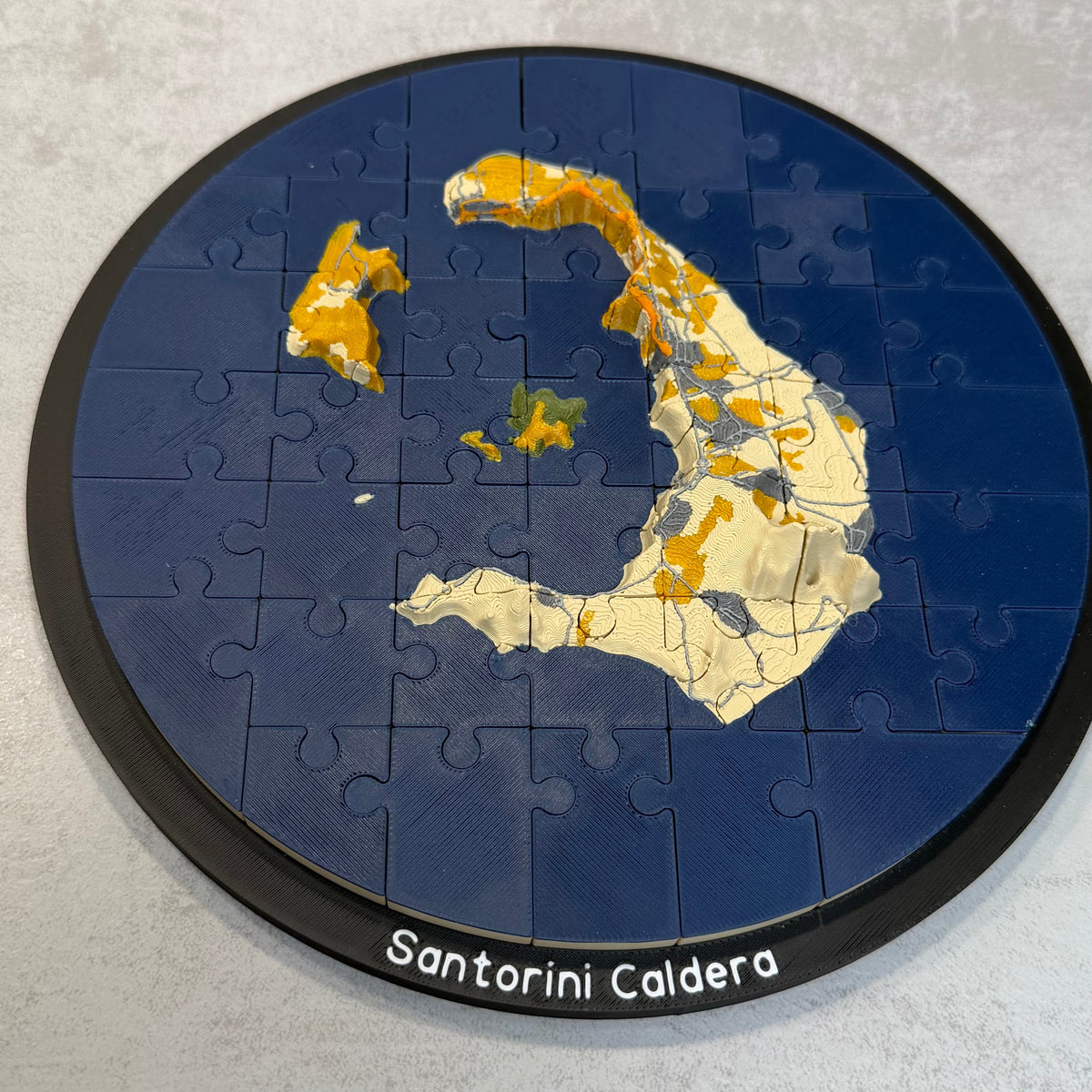 3D-Panoramapuzzle - Insel Santorini, Kykladen