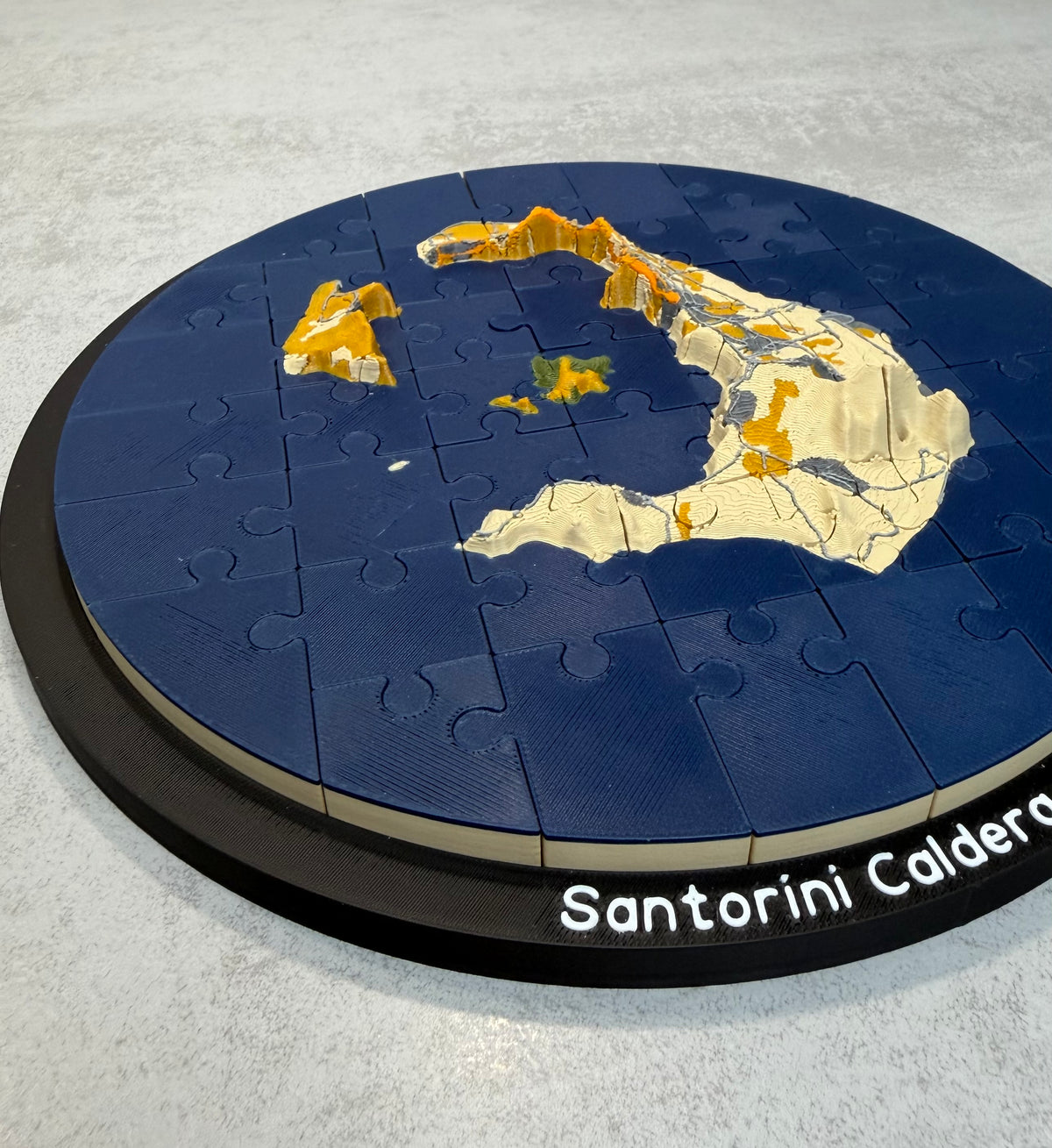 3D-Panoramapuzzle - Insel Santorini, Kykladen