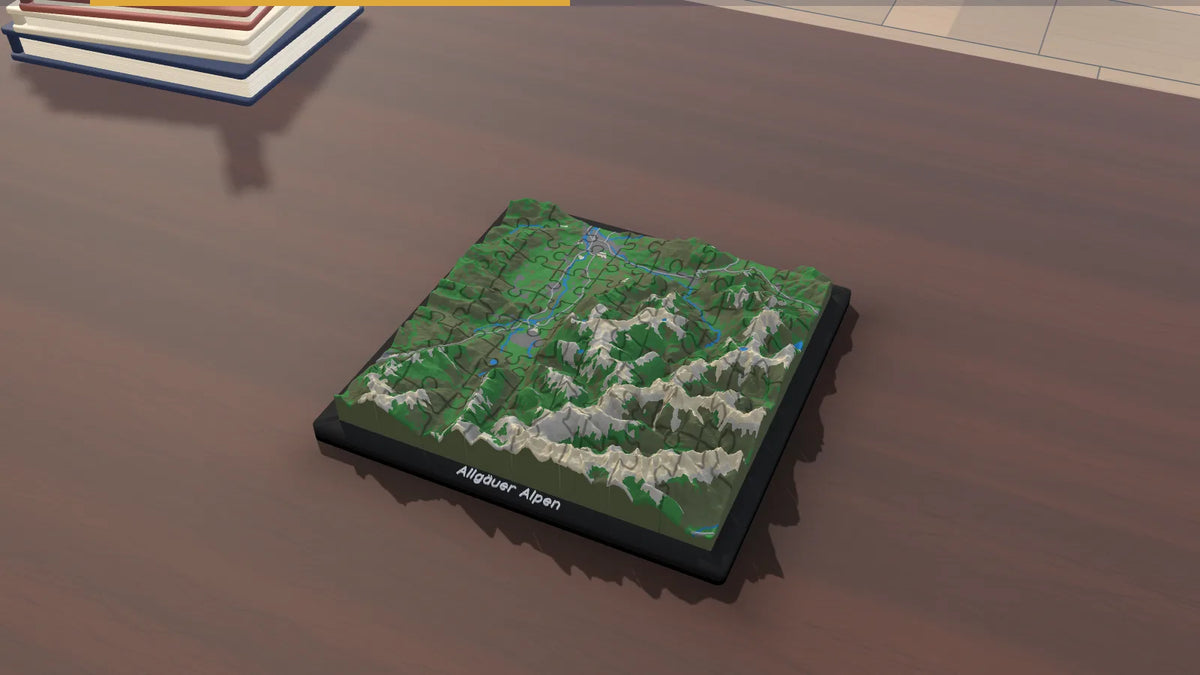 3D-Panoramapuzzle Allgäuer Alpen