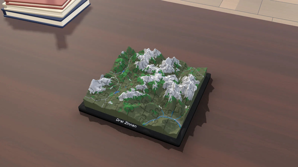 3D-Panoramapuzzle Drei Zinnen