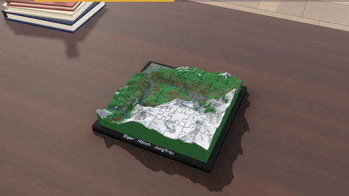 3D-Panoramapuzzle Eiger, Mönch und Jungfrau