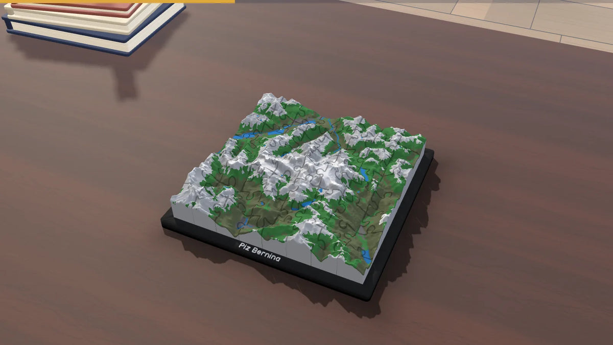 3D-Panoramapuzzle Piz Bernina