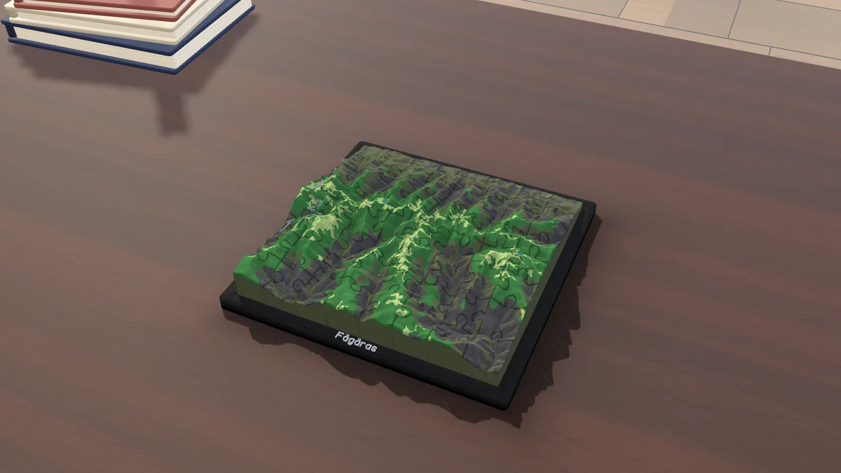3D-Panoramapuzzle Făgăraș-Gebirge