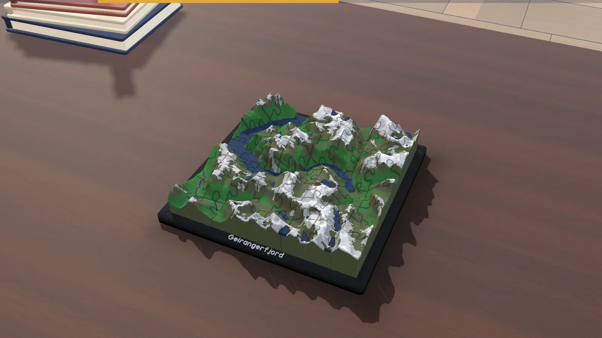 3D-Panoramapuzzle Geirangerfjord