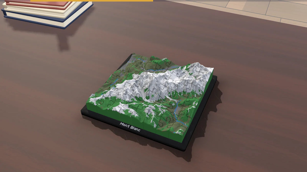 3D-Panoramapuzzle Mont Blanc