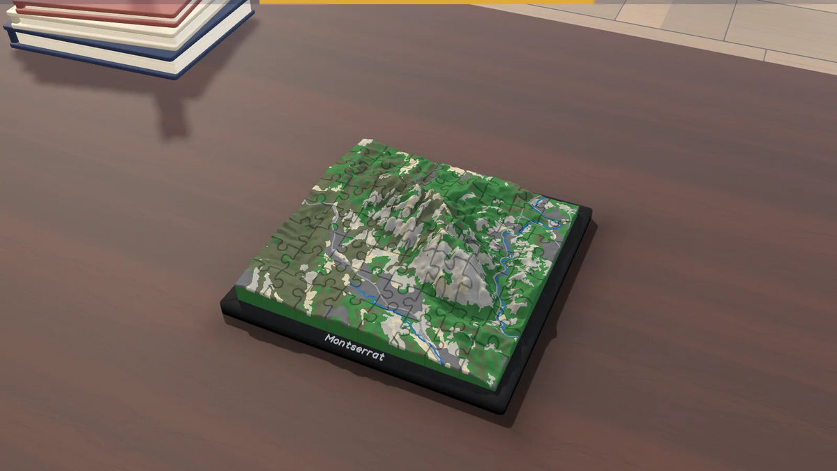 3D-Panoramapuzzle Montserrat
