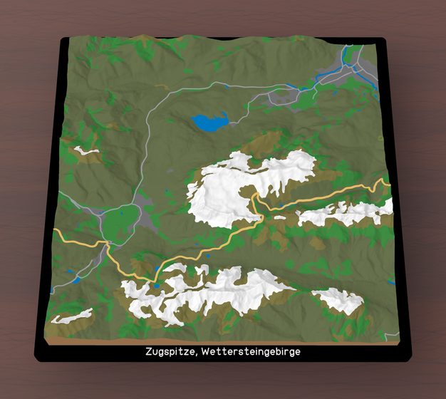 3D-Panoramapuzzle - Zugspitze, Wettersteingebirge